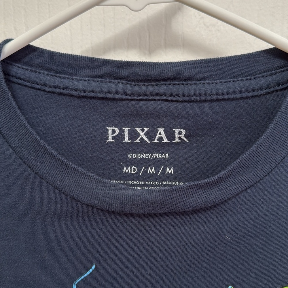 Pixar Dark Blue Graphic T-Shirt Size Medium - Picture 2 of 2